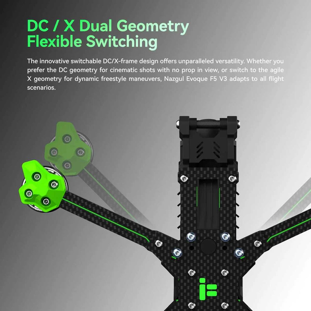 iFlight Nazgul Evoque F5D V3 6S HD FPV Drone BNF O4 Air Unit Pro DC/X Dual Geometry Flexible Switching 5inch Freestyle FPV Drone The jack market .AU The jack market .AU Drones $ 821 14:350850#No RX for DJI RC;200007763:201336100