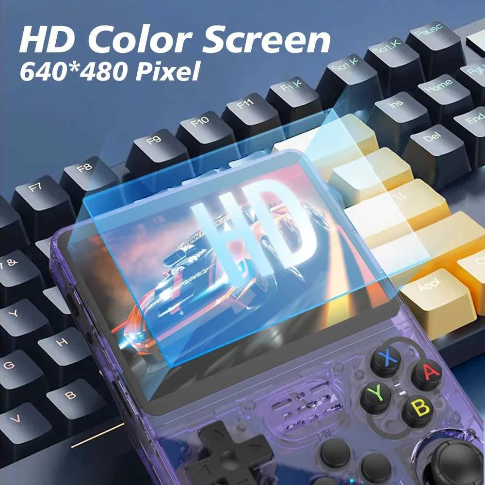R35s Plus R36S Retro Handheld Video Game Console Linux System 3.5 Inch IPS Screen Portable Pocket Video Player 64GB 128GB Games The jack market .AU The jack market .AU Accessories Electronics $ 110 14:193#Black 64GB
