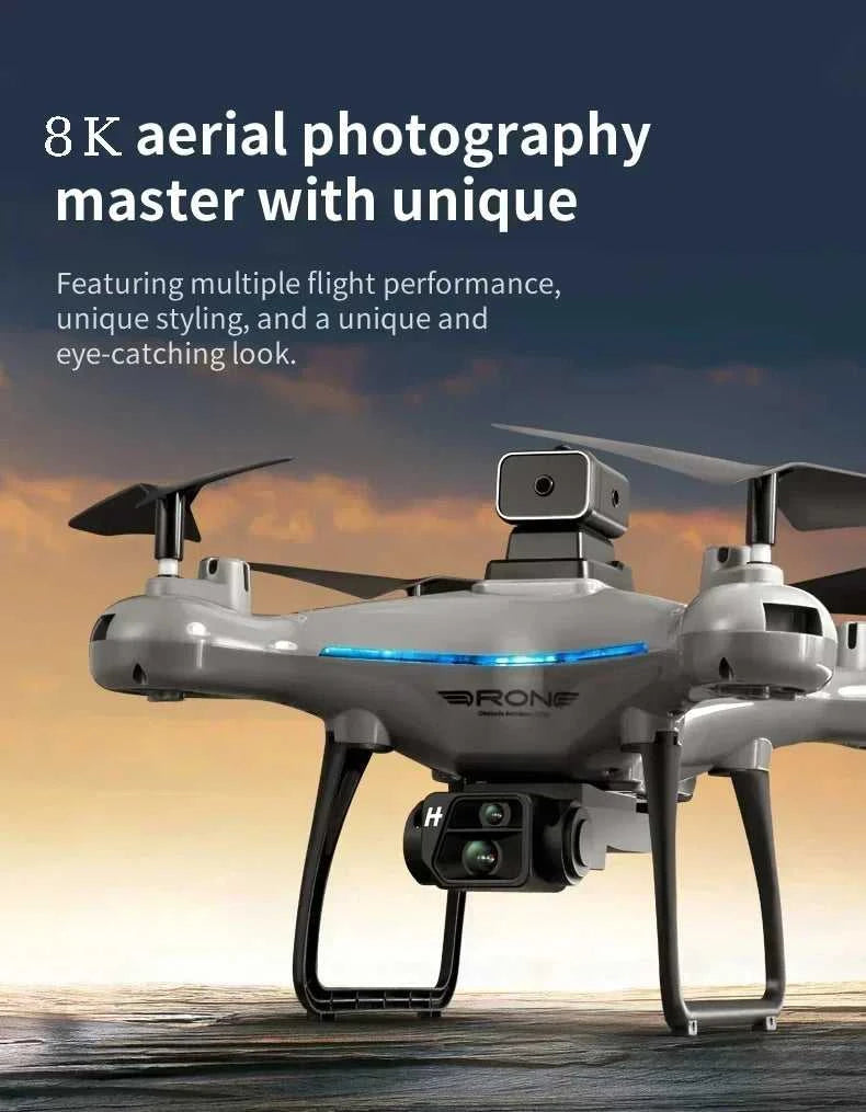 2026 Ky102 Drone 8k Hd Aerial Photography Dual Camera Brushless Quadcopter Obstacle Avoidance Optical Flow Aerial Rc Drone The jack market .AU The jack market .AU Drones $ 97 14:193#8K dual 1B
