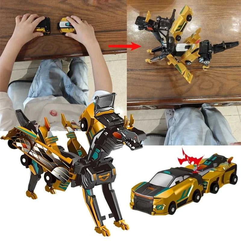Collision Transforming Dinosaur Car Toy Magnetic Dinosaur Transformer Car Transform into Dinosaurs Fun Transforming Cars The jack market .AU The jack market .AU Little Wonders $ 52 14:173#mini size Black