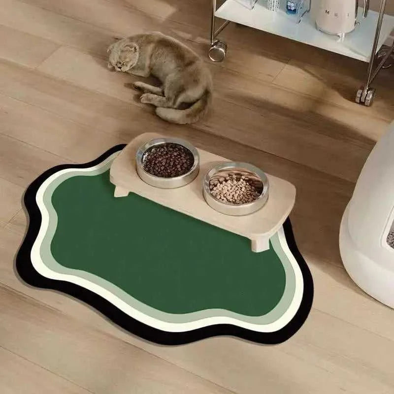1PCS Summer Solid Colour Pet Mats Non-Slip Absorbent Wear-Resistant Leak-Proof Easy To Clean Dog Food Mats Cat Food Mats The jack market .AU The jack market .AU Home $ 22 14:1254#Dark grey