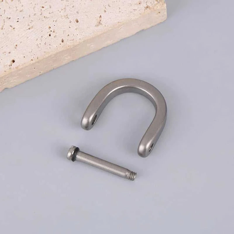 Titanium D Ring Key Shackle U Shape Key Ring Horseshoe Clasp For Car Fob DIY Leather Key Organizer Keychain The jack market .AU The jack market .AU Jewellery & Chains $ 47 14:29#Stainless steel 12mm
