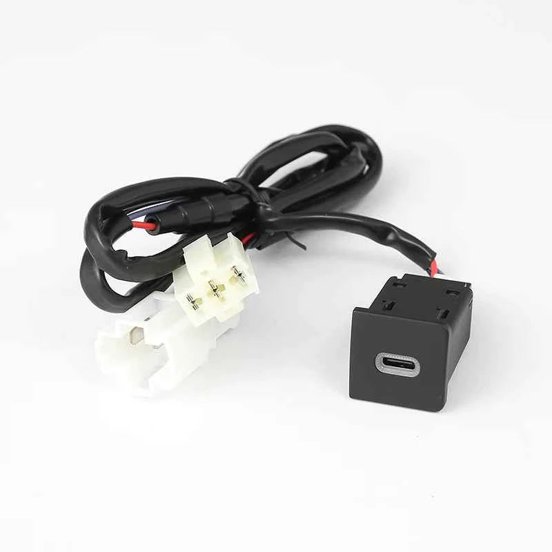 For VW Golf 6 Jetta 5 MK5 Scirocco QC3.0 Type C PD Right USB Quick Car Charger Socket Replacement 12V Nondestructive 06-12