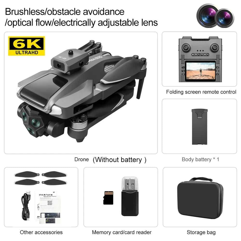 New Drone with Folding Screen Professional 8K HD Camera Aerial Photography Brushless Quadcopter Remote Control Drones Toy Gifts The jack market .AU The jack market .AU Drones $ 146 14:1052#M66-BRUSHLESS-6K