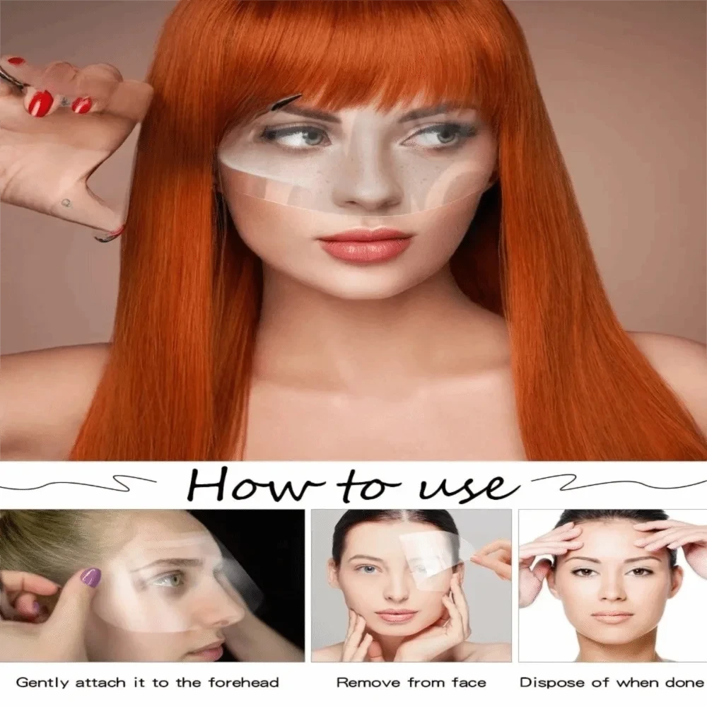 50pcs Clear Plastic Face Shields – Ultimate Makeup & Haircut Protection for Professionals