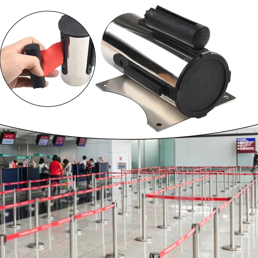 1pc Retractable Ribbon Barrier Crowd Control Outdoor Stainless Steel Wall Mount Red Belt Sport Stanchion Queue Rope Barriers The jack market .AU The jack market .AU Home $ 67 14:200003699