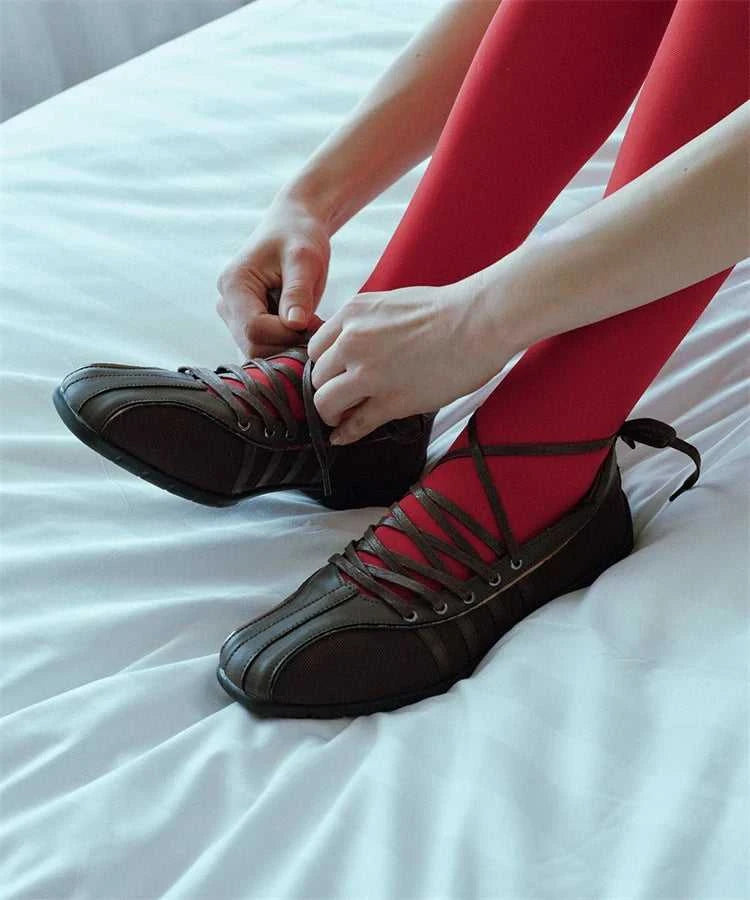 Women's ballet flats Fashion Korean ballet style lace-up retro casual shoes Comfortable lightweight ballet sneakers The jack market .AU The jack market .AU Step Up Your Style: Trendy Shoes for Every Occasion! $ 110 14:173#silver;200000124:200000364