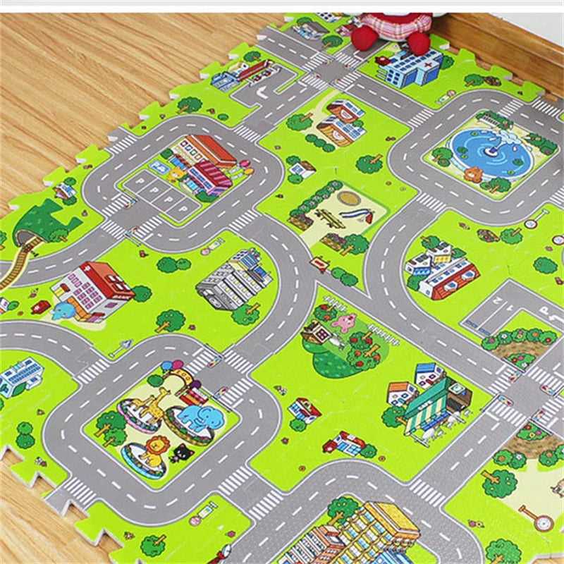 Baby Play Mat 9pcs/lot Kids Carpet Playmat Children Rug Soft Floor Toys Road Traffic Soft Floor Home Decor EVA Kids Foam Puzzles The jack market .AU The jack market .AU Mum & Kids: Essential Products for Every Family $ 43 14:29#1 set