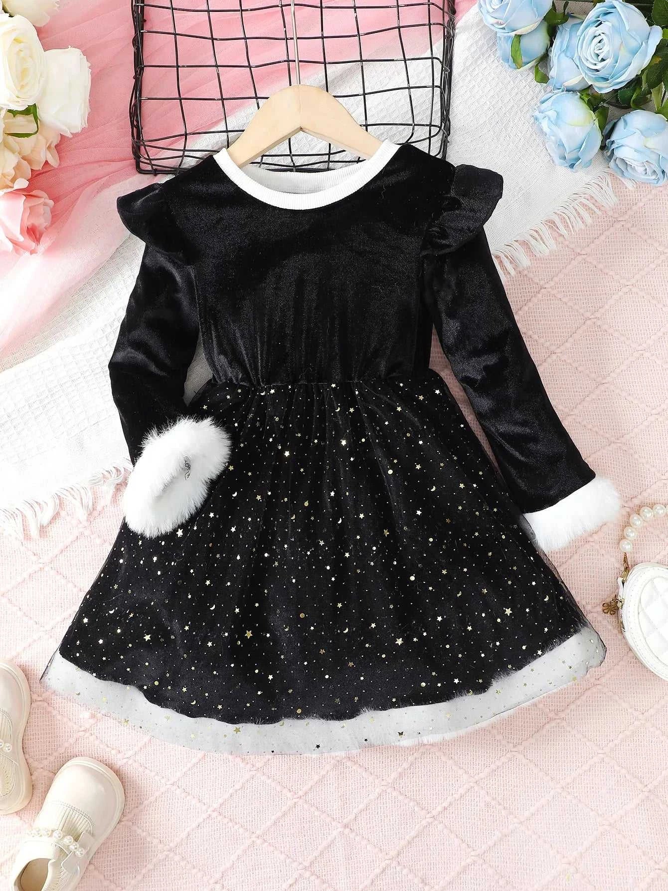 Christmas Dress for Kids Girls 4-7 Years Star Print Long Sleeves Dresses New Year Party Clothing Winter Daily Casual Wear 4Color The jack market .AU The jack market .AU Mum & Kids: Essential Products for Every Family $ 31 14:1254#SHM332-1;200000463:200004187#4Y
