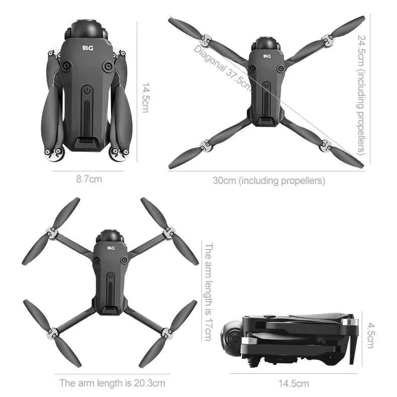 Lenovo D18 Drone 8K Aerial HD Dual-Camera Intelligent Obstacle Avoidance Brushless Power 5G WIFI Screen Remote Control GPS Drone The jack market .AU The jack market .AU Drones $ 97 14:175#Black-8K HD-VR