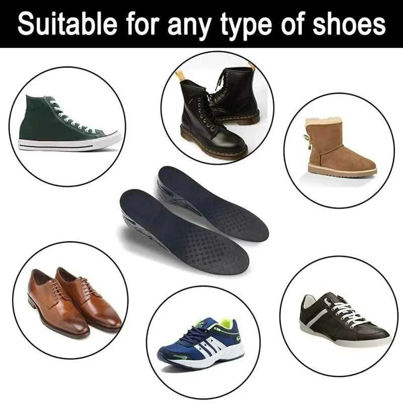 3-9cm Invisible Height Increase Insoles 3 Layer Air Insert Adjustable Cut Heel Insert Men Women Shock Absorbing Growing Sole The jack market .AU The jack market .AU Step Up Your Style: Trendy Shoes for Every Occasion! $ 52 14:691#3CM-Black