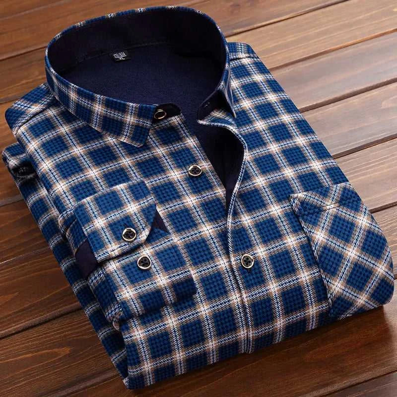 High Quality Men's Clothing 2026 Men Long Sleeve Thick Warm Shirt Tops Fashion Men Print Handsome Versatile Shirts Formal Shirts The jack market .AU The jack market .AU Men Fashion $ 43 14:771#6F HB622;5:4183#3XL(80-90KG)