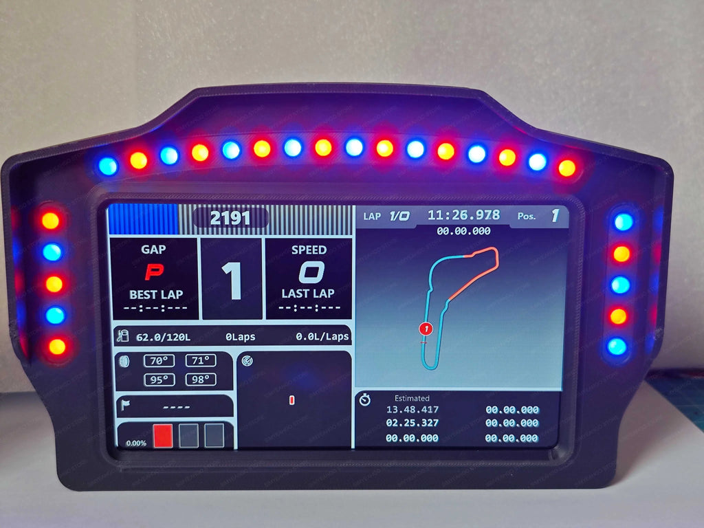 PC Simracing Games 7 inch Multi-functional Instrument Speed Display Dashboard for MOZA FANATEC Simagic Logitech G29 Accessories The jack market .AU The jack market .AU Accessories Electronics $ 217 14:193#WK 7inch Meter