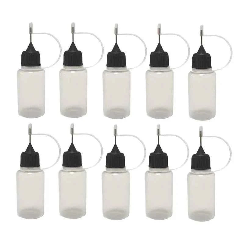 5Pcs 3ml 5ml 10ml 15ml 30ml 50ml 100ml 120ml Empty Plastic Squeezable Needle Tip Cap Dropper Bottles Eye Liquid Juice Containers