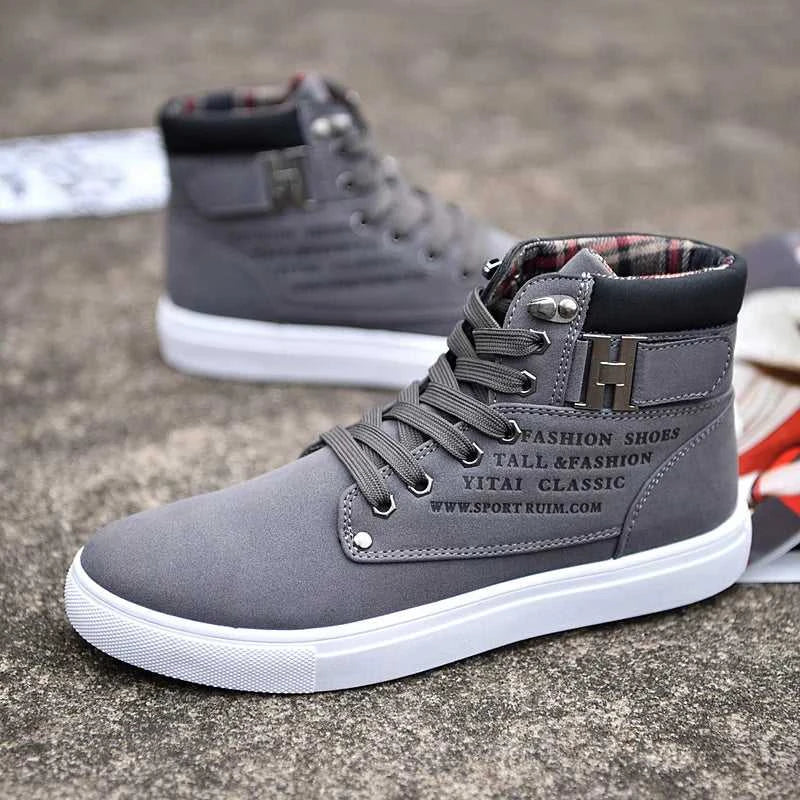 2025 Spring New Korean Edition Men's Shoes High Top Board Shoes Retro Casual Lace Up Men's Fashion High Top Snow Casual Shoes The jack market .AU The jack market .AU Step Up Your Style: Trendy Shoes for Every Occasion! $ 86 14:1254#khaki;200000124:100010483