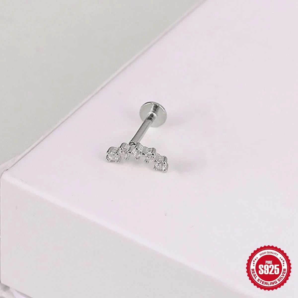 AIDE 925 Sterling Silver 1Pc Mini Shiny Heart/WaterDrop For Women Cartilage Piercing Earring INS Classic Pendant Tassel Gifts The jack market .AU The jack market .AU Jewellery & Chains $ 54 200000226:200006154#26;200001034:361180#1 piece