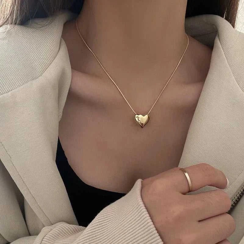 Love Heart Pendant Necklace For Women Men Personality Simple Design Thin Chain Choker Necklaces Jewelry The jack market .AU The jack market .AU Jewellery & Chains $ 47 200001034:17053024#xl019yin