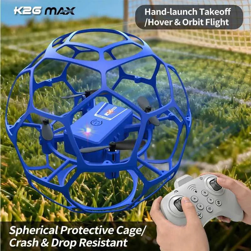 K26 MINI Air Soccer Competitive Drone | 360° Full Protection Crash-Proof | Hand Throw Takeoff No Remote Skill Birthday Gift The jack market .AU The jack market .AU Drones $ 71 14:193#K26-Red