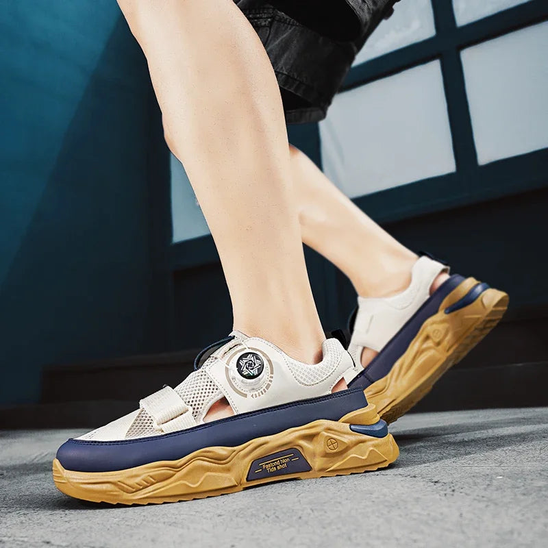 2024 New Summer Breathable Trendy Fashion Casual Anti Slip Soft Sole Sports Leisure Outdoor Beach Sandals for Men