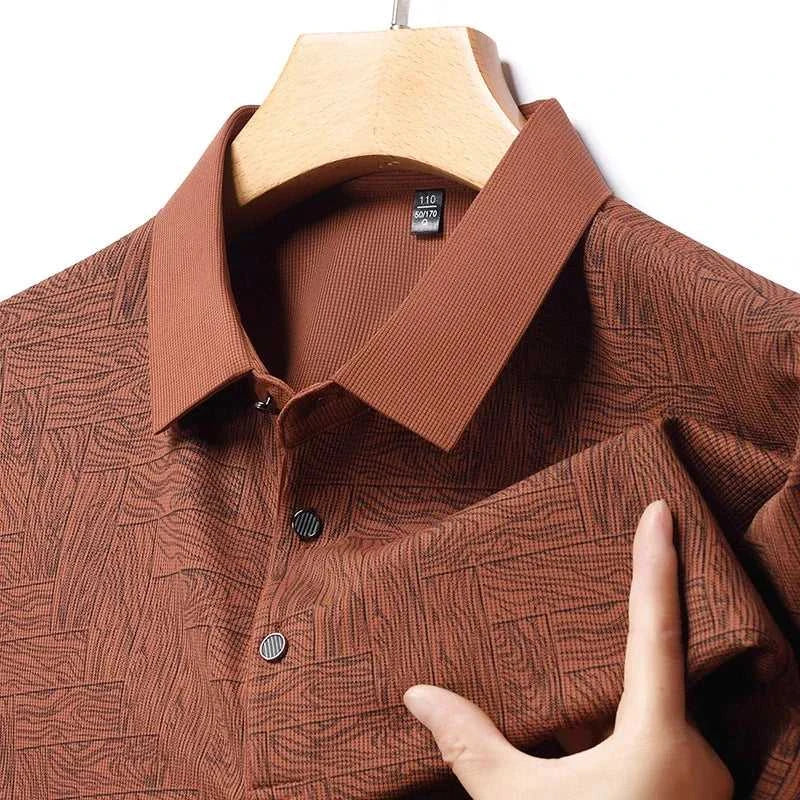 2024 Summer New Men's Business Print Short Sleeved POLO Shirt Comfortable and Cool Casual Fashion T-shirt The jack market .AU The jack market .AU Men Fashion $ 30 14:350852;5:4182