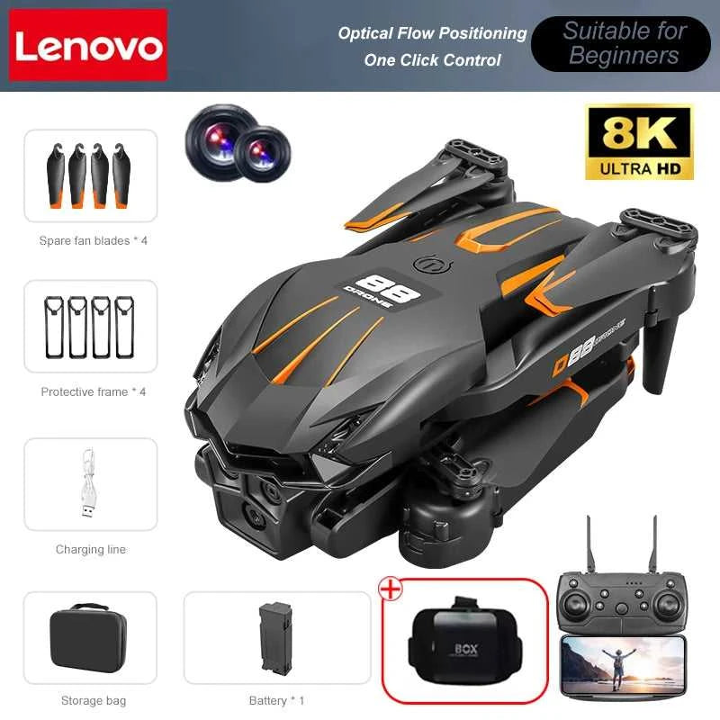 Lenovo D88 Drone 8K Aerial HD Dual Camera Photography Intelligent Obstacle Avoidance Brushless Motor 5G WIFI GPS Return Drone The jack market .AU The jack market .AU Drones $ 86 14:691#Black-8K HD-VR