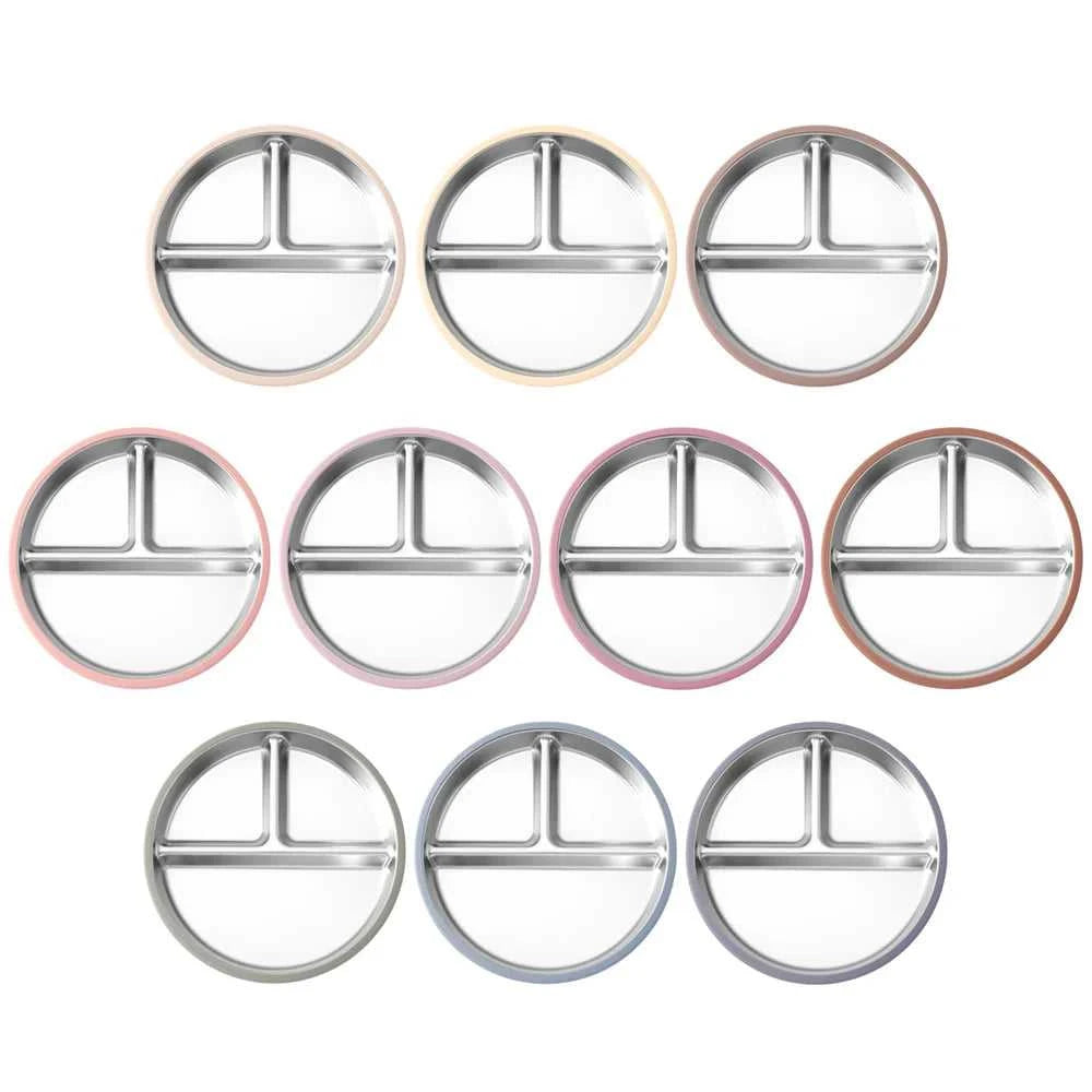 Color Kids 1PCS Stainless Steel Plate Detachable Suction Dishes Baby Feeding Sucker Bowl Food Grade Silicone Food Tray Tableware The jack market .AU The jack market .AU Mum & Kids: Essential Products for Every Family $ 29 14:496#55-sage
