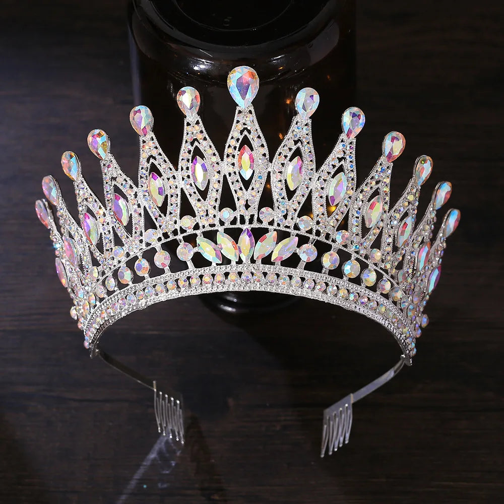 Miss Universe Angola Crown Tiara with Comb – Stunning Bridal Headdress for Pageants & Weddings
