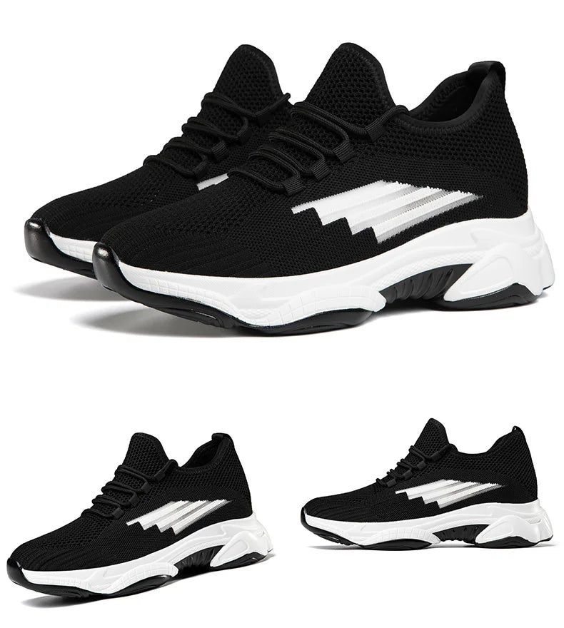 Men Elevator Shoes Fashion Outdoor Casual Sneakers Height Increase Shoes for Men Height Increase Insole 8CM Lift Platform Shoes