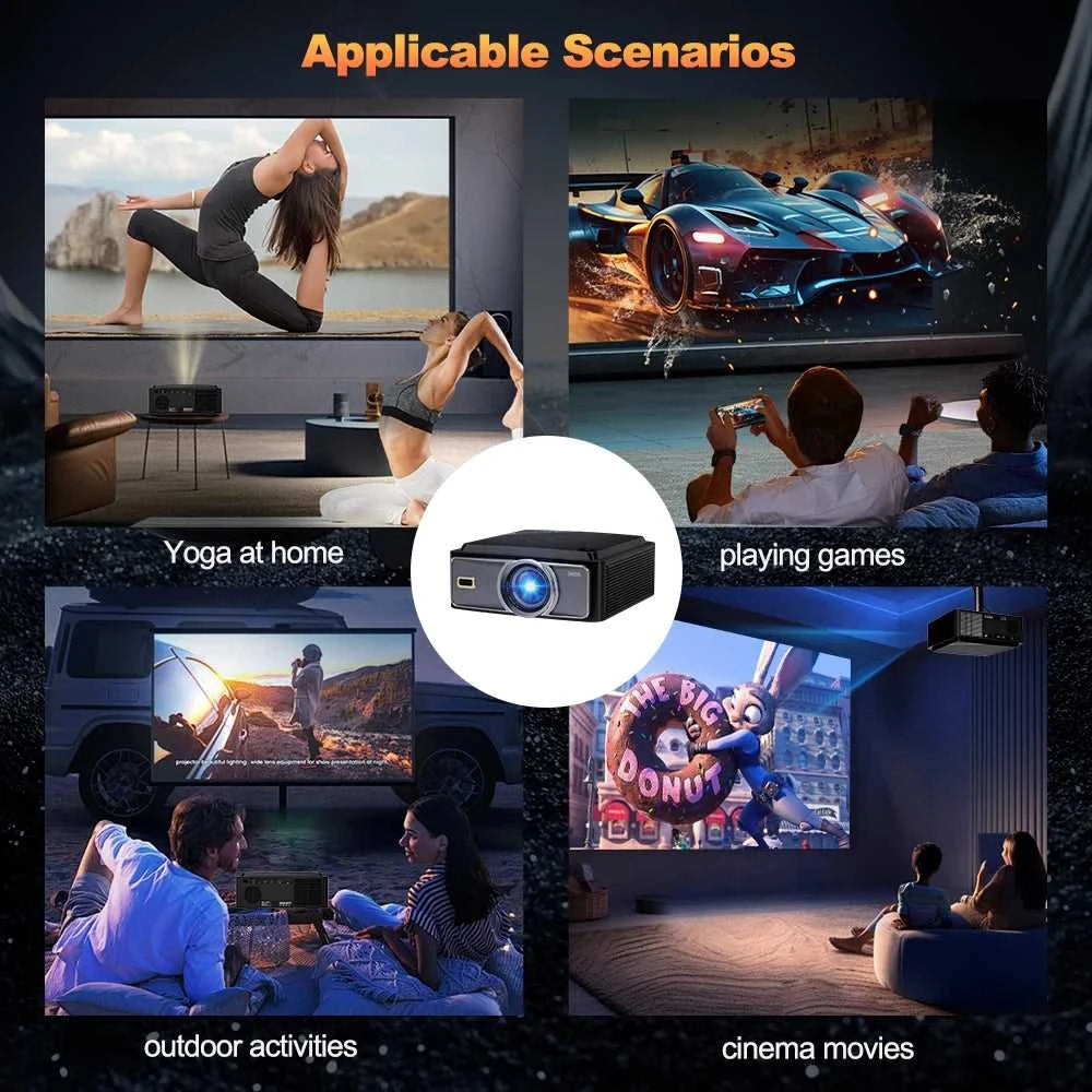 DESS 2025 New 4K Portable Projector 2200 Lumens LED Projector Dual WiFi6 Built-in Speaker BT5.2 Home Theater Video Projectors The jack market .AU The jack market .AU Accessories Electronics $ 537 14:193#C5Pro;200007763:201336100;200009209:201447604