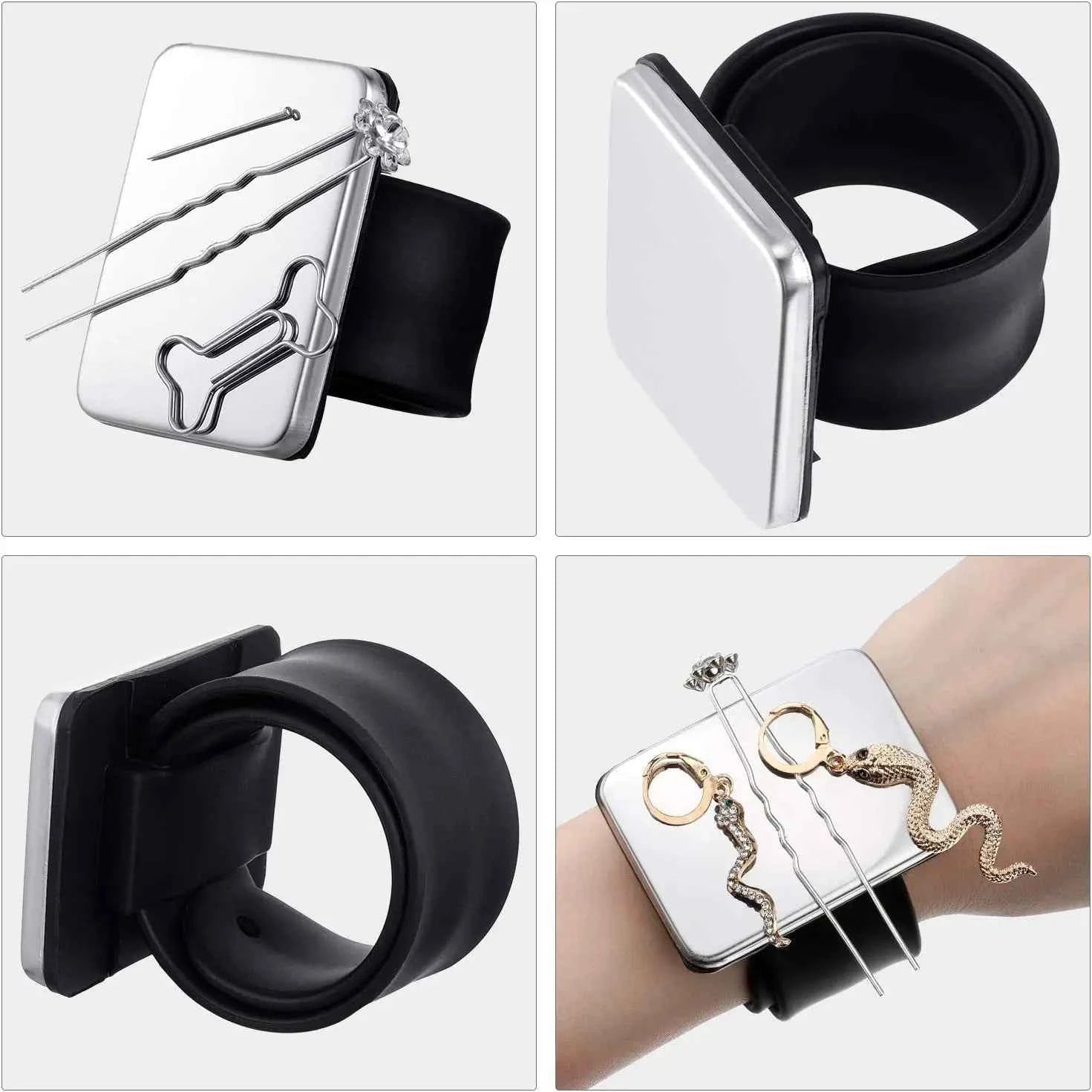 Magnetic Hair Clip Holder - Professional Bracelet Wrist Band for Stylists & Barbers