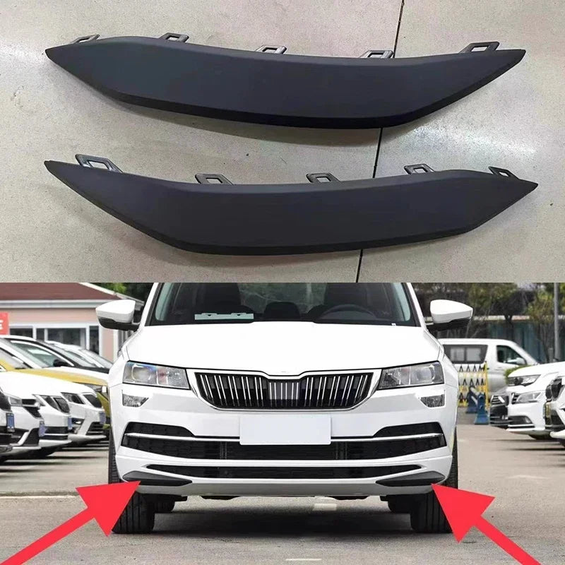 For Skoda Karoq 2022 2023 2024 Auto Front Bumper Guard Pad Front Bumper Guard Cover Plate