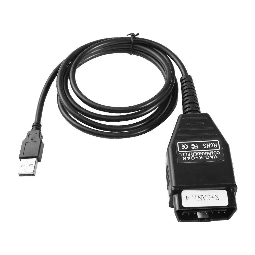 VAG K CAN Commander 1.4 FTDI PIC18F25K80 K+CAN 1 4 OBD 2 OBD2 Auto Car Diagnostic Tools Interface COM K-line Cable