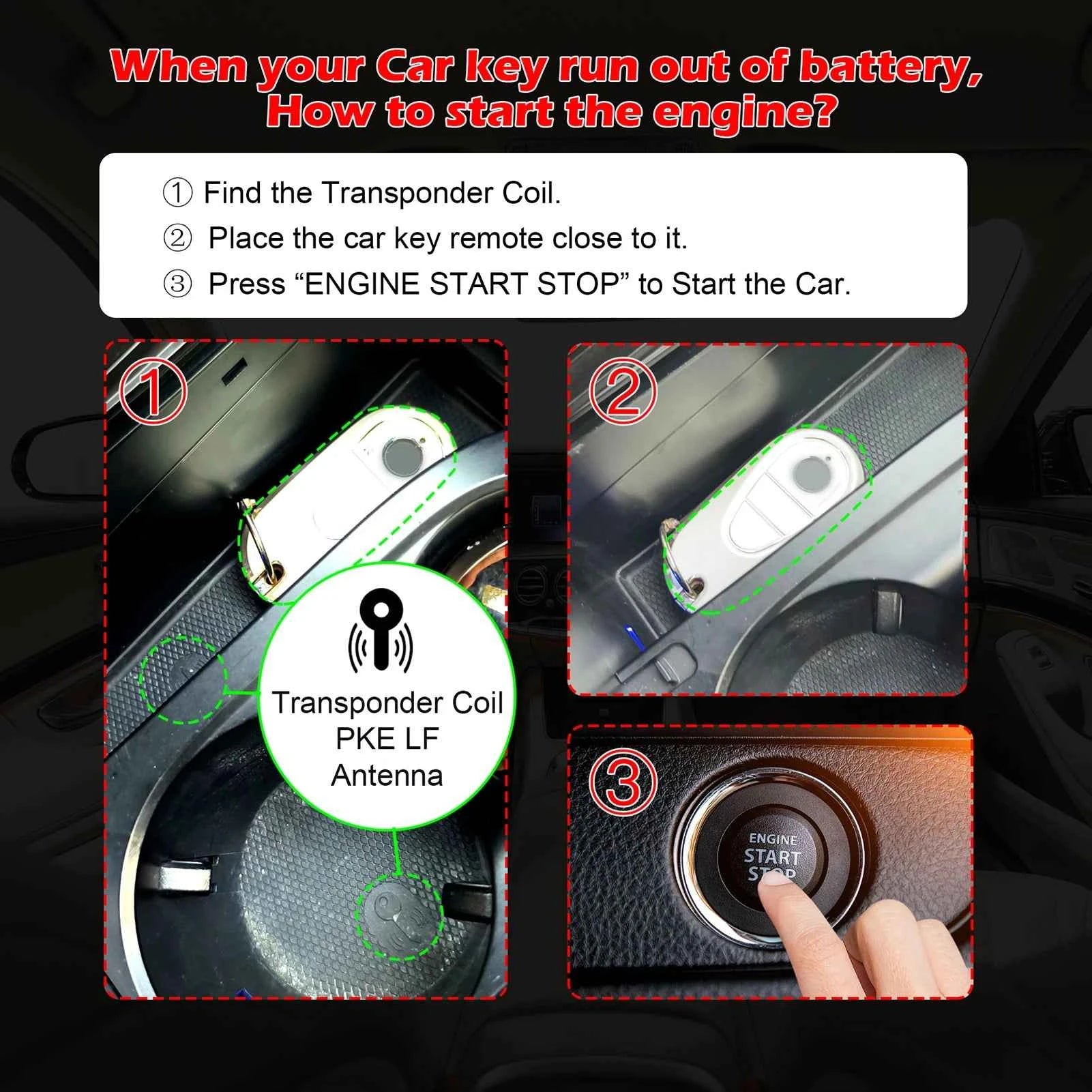 PL011 PKE LF Locator Intelligent Key Systems Transponder Coils Locate Meter Automotive High Frequency LF Antenna Tester