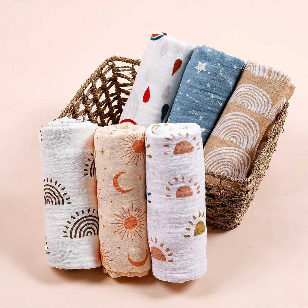 Baby 100% Cotton Muslin Swaddle Blanket Newborn Bath Towel Multi Designs Functions Baby Wrap Infant Quilt The jack market .AU The jack market .AU Mum & Kids: Essential Products for Every Family $ 28 14:1254#21;5:56964930#120x110cm