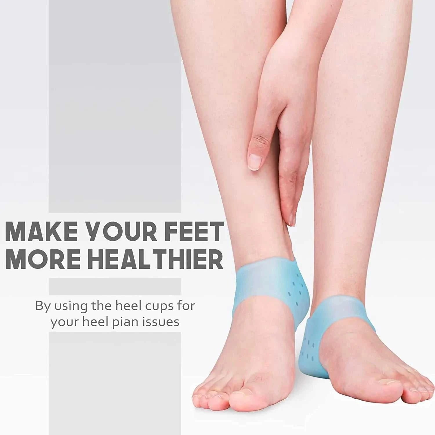 Gel Silicone Skin-Softening Silicone Heel Protectors Heel Cups Spurs Cracked Heel Sleeve Socks Feet Care Skin Repair Cushion New The jack market .AU The jack market .AU Step Up Your Style: Trendy Shoes for Every Occasion! $ 49 14:350853#No holes-Blue