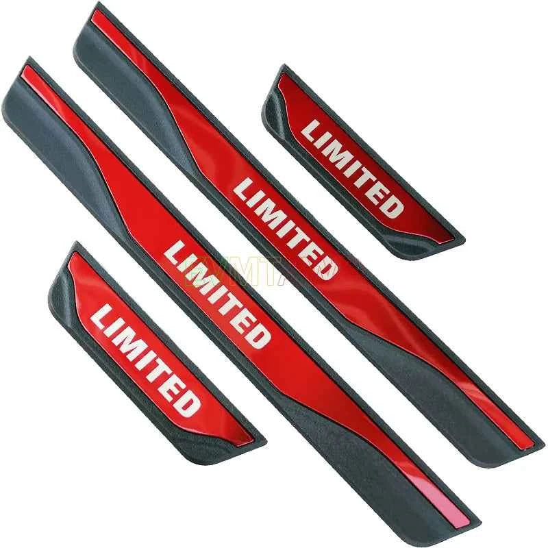 For KIA RIO 3 4 5 X LINE Accessory 2014-2025 Stainless Carbon Car Door Sill Kick Scuff Plate Guard Pedal Protector Cover Styling