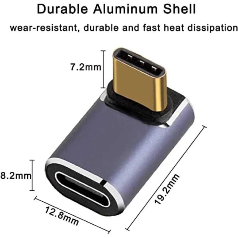 90 Degree Right Angle USB C Male Adapter to USB C Female Adapter With 40 Gbps PD 100W 8K@60Hz Video Compatible For Steam Deck The jack market .AU The jack market .AU Accessories Electronics $ 49 <none>