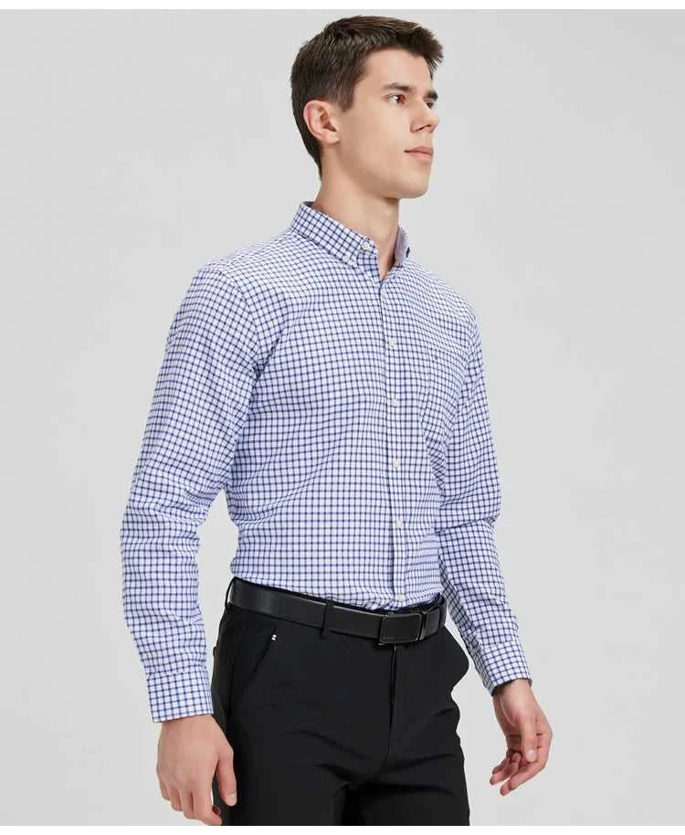 Men's Plaid Oxford Work Casual Button Down Shirts with Pocket Cotton Blend Spring Autumn Long Sleeve Regular Fit Gingham Shirt The jack market .AU The jack market .AU Men Fashion $ 41 14:202520811;5:200000338