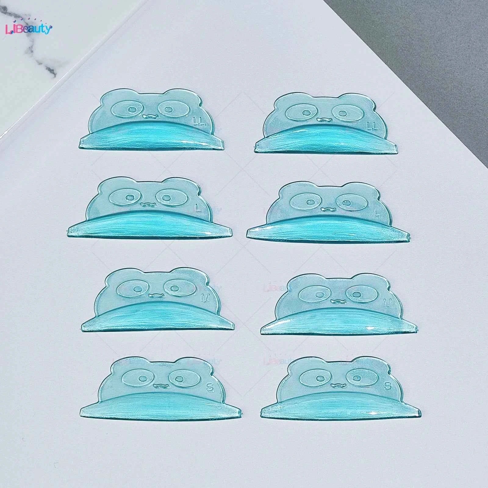 Libeauty U Curl Silicone Eyelash Perm Rods - 4 Pairs with Free Glue for Stunning 3D Lash Lifts