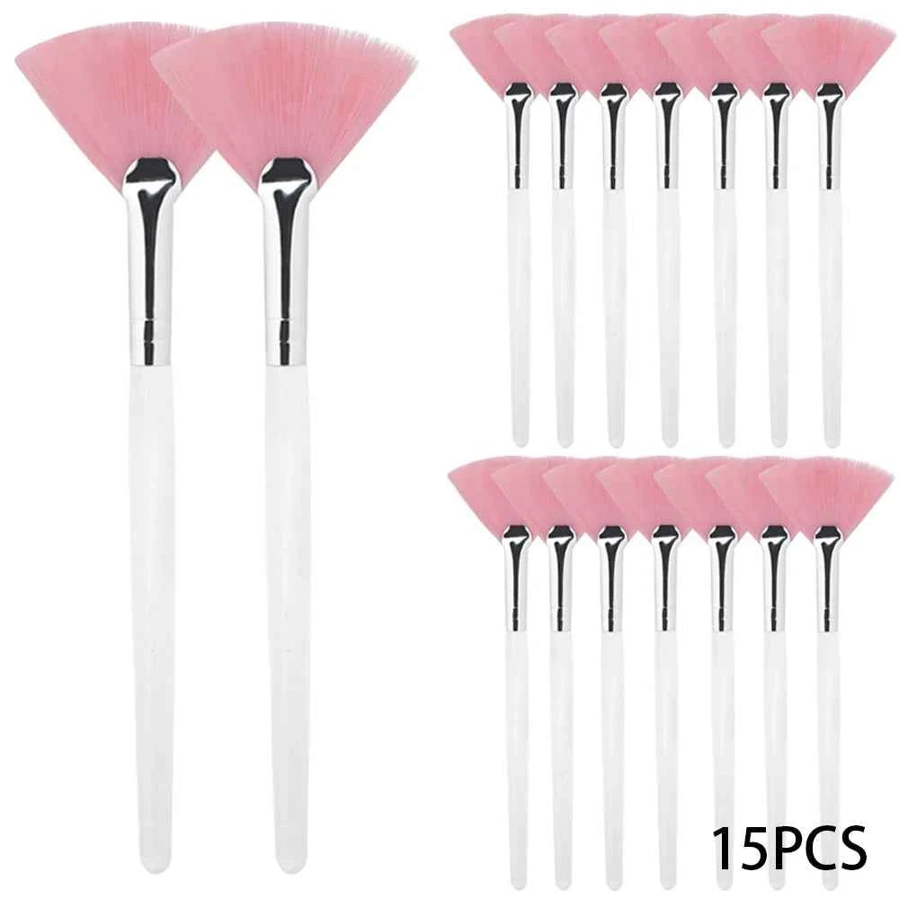 3/9 Pieces Facial Fan Mask Brushes Soft Mask Brush Applicator Esthetician Facial Mask Brushes For Women Girls Cosmetic Tools