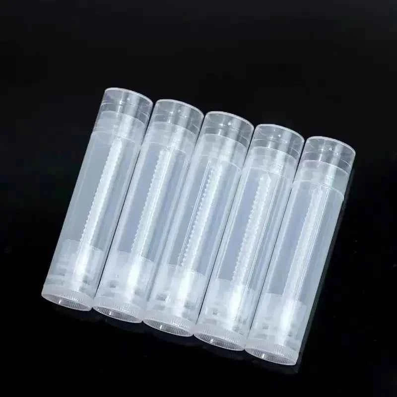 BrightLips 100Pcs 5g Refillable Lipstick Tubes - Travel-Friendly Cosmetic Containers for Lip Balm & Gloss