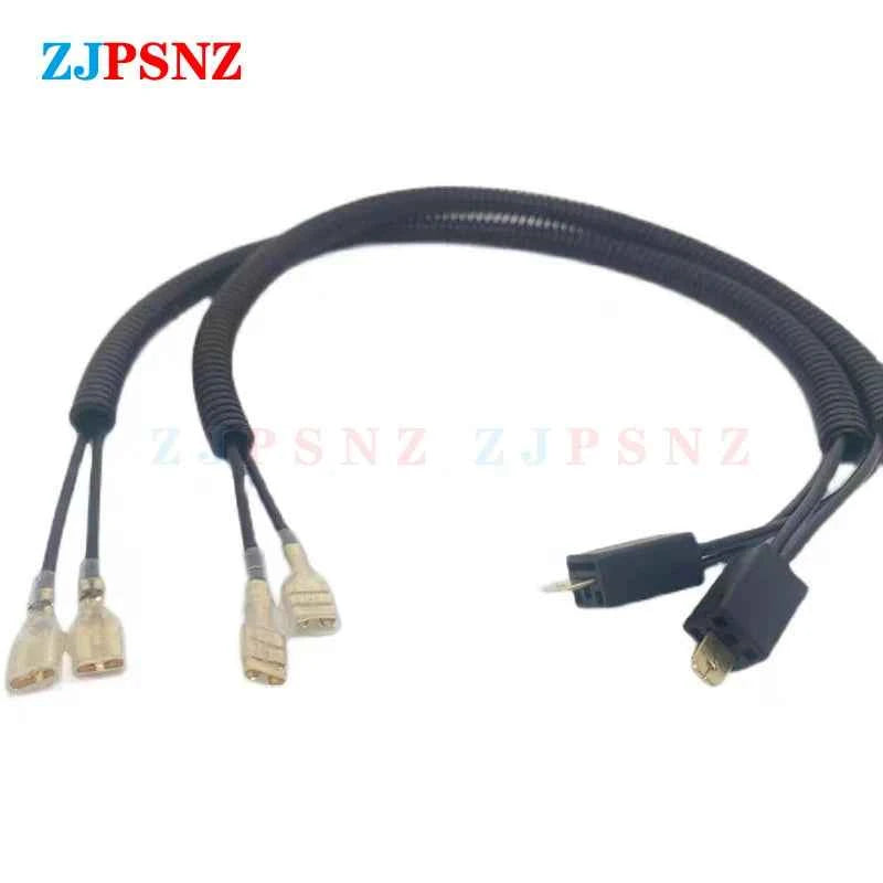 Auto Horn Plug 4 Wires Corrugated Tube Dedicated Snail Horn Socket Conversion Plug Car Speakers Single Horn Refit Double Horn