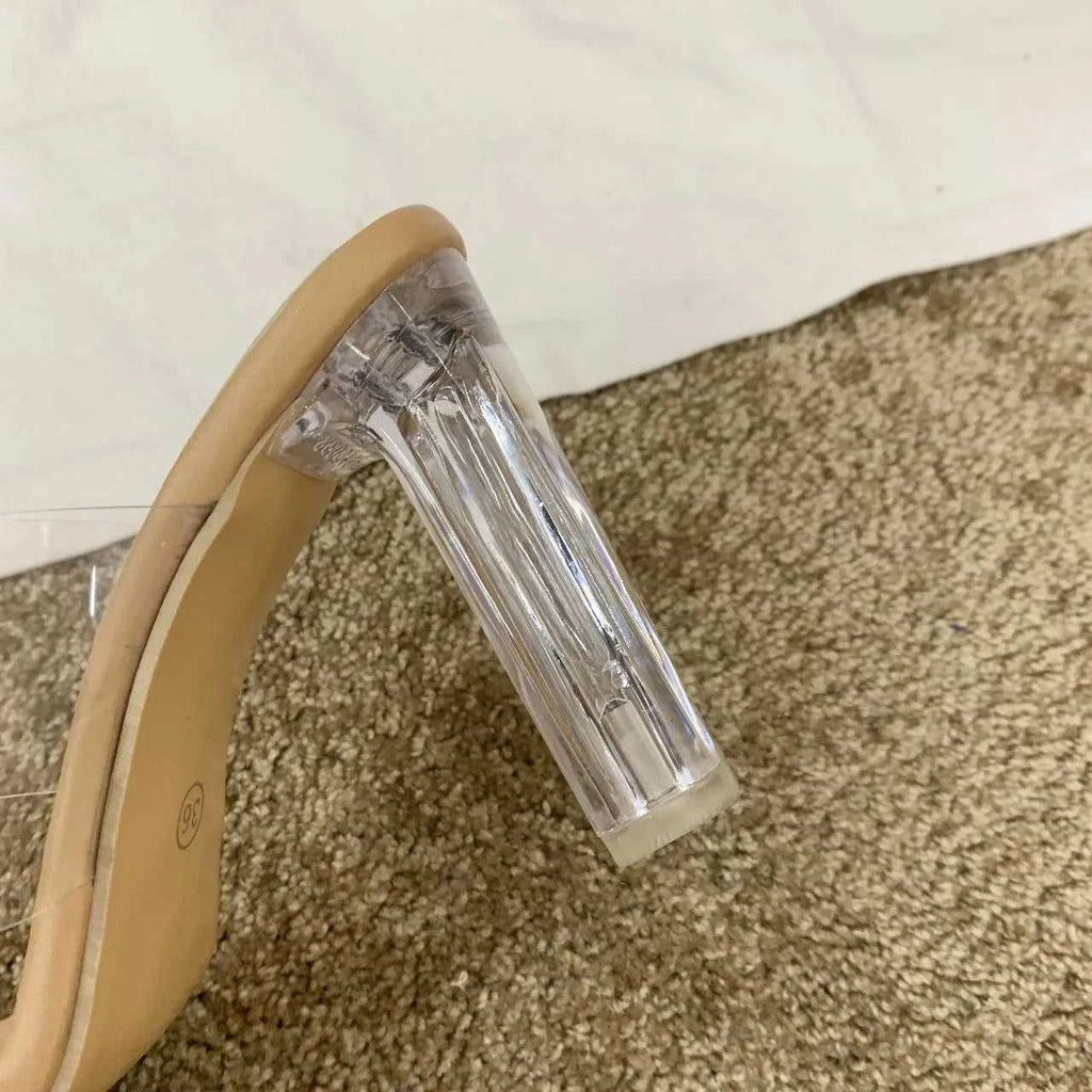 Transparent High Heels Women Square Toe Sandals Summer Shoes Woman Clear High Pumps Wedding Jelly Buty Damskie Heels Slippers The jack market .AU The jack market .AU Step Up Your Style: Trendy Shoes for Every Occasion! $ 72 14:193#Apricot color 5CM;200000124:100013888