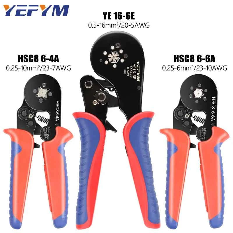 HSC8 Crimping Pliers - Versatile Wire Crimper for Ferrule Sleeves & Tubular Terminals