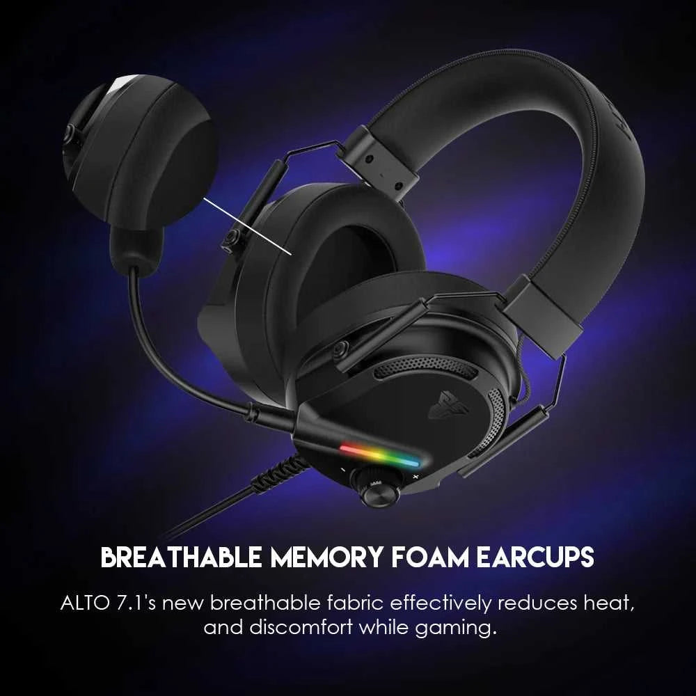 FANTECH ALTO 7.1 HG26 Gaming Headset Witch Noise Cancelling Detachable Microphone Surround Sound RGB Wired USB Headphone For PC The jack market .AU The jack market .AU Accessories Electronics $ 104 14:193