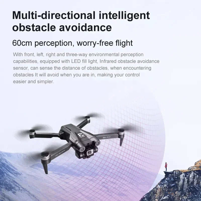 Z908 Pro Max Outdoor Drone Dual Camera Professional Brushless Motor GPS Optical FlowObstacle Avoidance Folding Quadcopter 8K