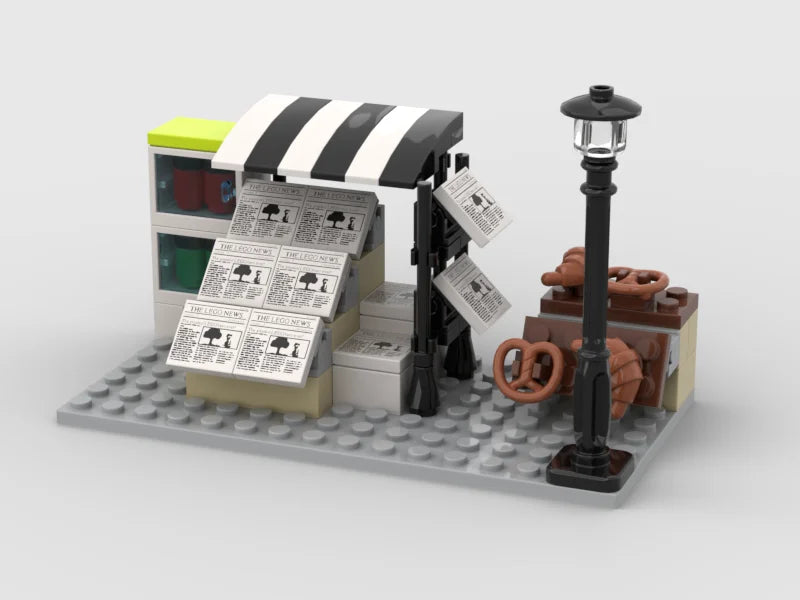 *City Modular street MOC* DIY enlighten block bricks,Compatible With Assembles Particles