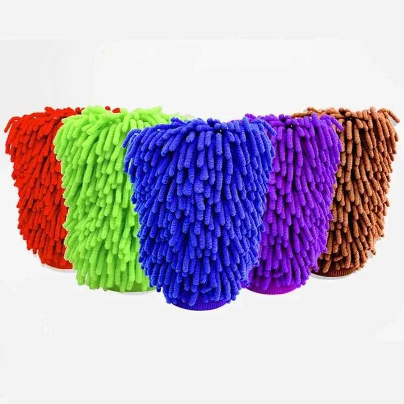 18X16CM Microfiber Car Wash Gloves Auto Gloves Ultra Absorbent Wash Car Sponge Scratch Free Microfiber Car Cleaning Tool