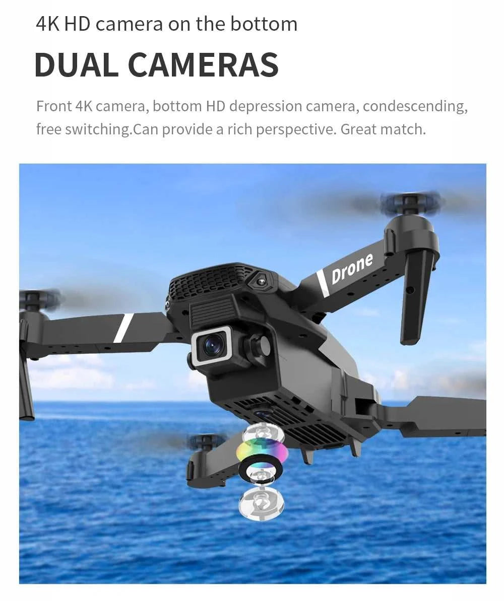Lenovo New Drone E88 Pro RC 20000M Quadcopter Drone FPV WiFi Foldable With Mod Altitude Resistance 8K Camera Wide-angle Shootin The jack market .AU The jack market .AU Drones $ 78 14:29#B-no-Cam