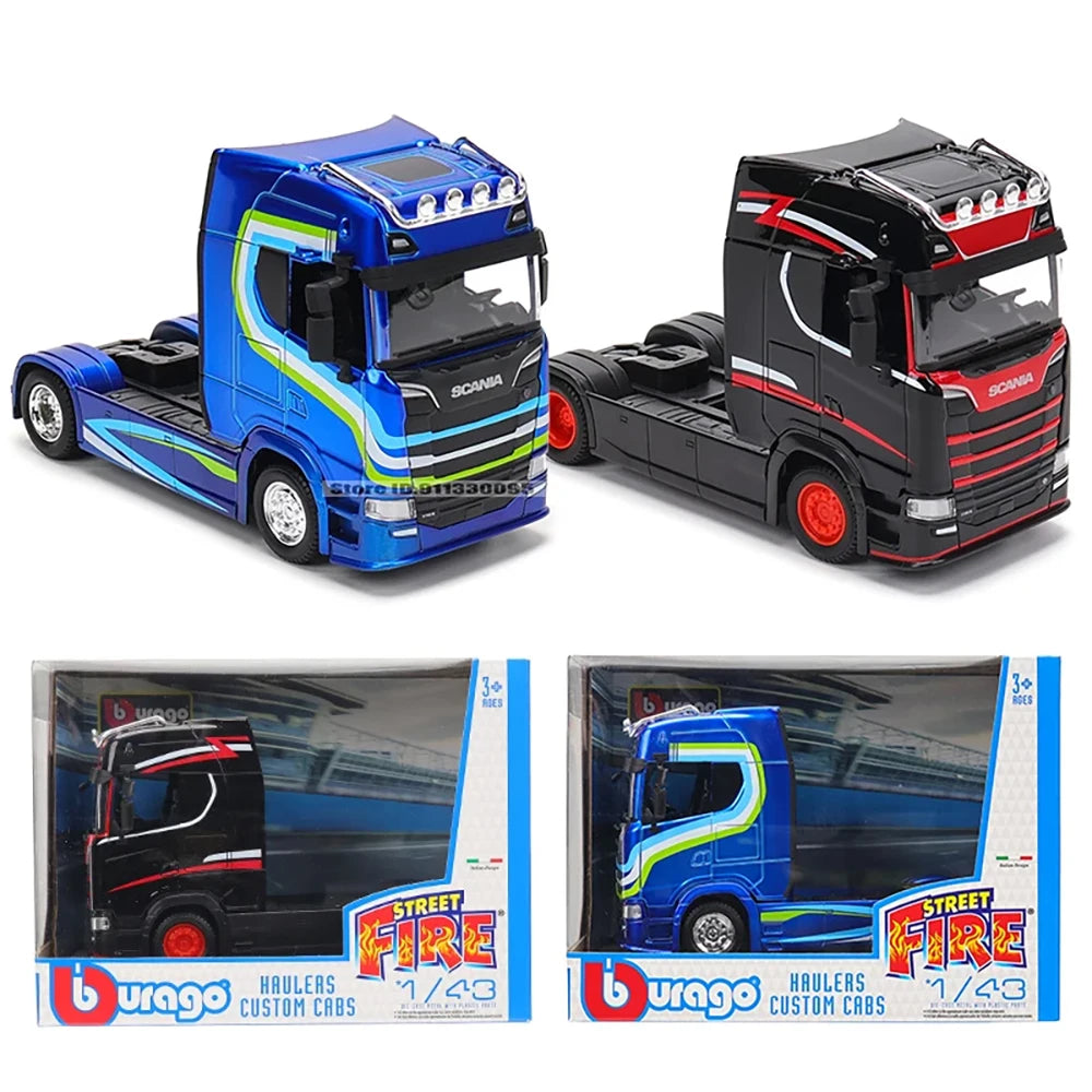 Bburago 1:43 Transport vehicle front end Volvo FH16Globetrotter 750XXL model simulation car model alloy car toy male collection